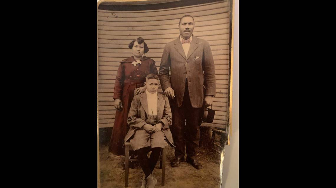 Joseph Preston, Sr (middle) was born in 1907 in Greenville, Texas, to Summers Preston (left) and Ada Gee (right). The family later moved to East St. Louis where Joseph founded Preston Contracting.